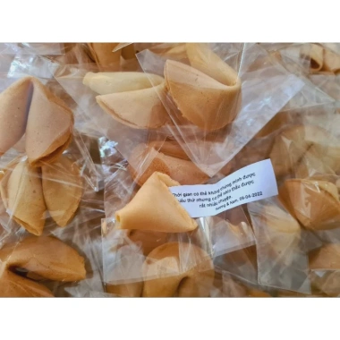 Bánh May Mắn Handmade 30 chiếc - Fortune Cookies thông điệp - Quà Tết 290k 3