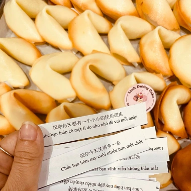 Bánh May Mắn Handmade 30 chiếc - Fortune Cookies thông điệp - Quà Tết 290k 6