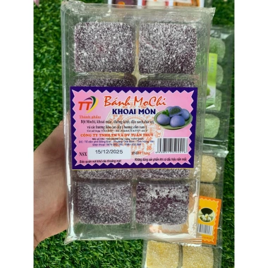 Bánh Mochi 4 hương vị: Khoai Môn, Sầu Riêng, Lá Dứa, Cốm - giảm giá 28k, mềm dẻo