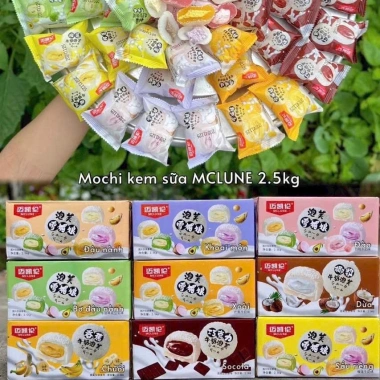 Bánh Mochi Kem Sữa Sầu Riêng, Socola, Khoai Môn, Bơ Xanh - Phủ Dừa, Giá 58.000₫ 5