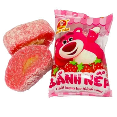 Bánh Nếp Than Gấu Dâu 1kg 4 Vị Sầu Riêng, Lá Dứa, Dâu, Khoai Môn Giá 35.000 VND