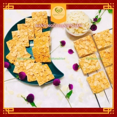 Bánh ngói hạnh nhân 250g Alpha Nutrition - Ăn vặt healthy, giá ưu đãi 161k