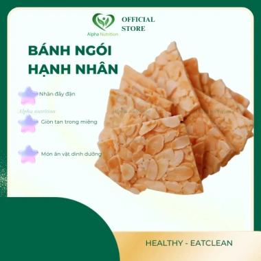 Bánh ngói hạnh nhân Alpha Nutrition - ăn kiêng giảm cân tự nhiên, healthy, eatclean, giá ưu đãi 202.500đ 3