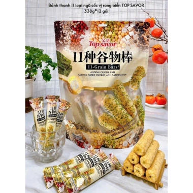 Bánh ngũ cốc Topsavor 30 thanh 11 vị - Dinh dưỡng, ngon, giảm còn 75.000 VND