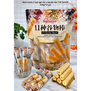 Bánh ngũ cốc Topsavor 30 thanh 11 vị - Dinh dưỡng, ngon, giảm còn 75.000 VND