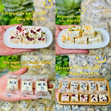 Bánh Nougat Hạnh Phúc Vị Xoài Việt Quất mix hạt dinh dưỡng 500g Giá ưu đãi 75.000đ