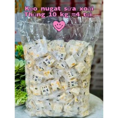 Bánh Nougat Hạnh Phúc Vị Xoài Việt Quất mix hạt dinh dưỡng 500g Giá ưu đãi 75.000đ