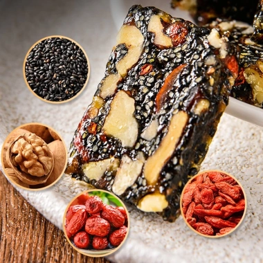 Bánh óc chó mè đen táo đỏ kỷ tử 100g - Siêu dinh dưỡng, ít ngọt, giảm giá 33.000₫ 3