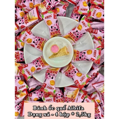 Bánh Ốc Quế Giòn AIBIFA 1Kg - Nhân Kem Sữa, Giá chỉ 145.000đ, Giảm tới 30% 6 Bánh Ốc Quế Giòn AIBIFA 1Kg - Nhân Kem Sữa, Giá chỉ 145.000đ, Giảm tới 30% 6
