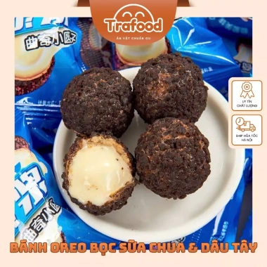 Bánh Oreo Socola 500g Nhân Kem Sữa & Dâu Chảy - 3 Lớp Mix Vị Thơm Ngậy, Giá 90.000đ