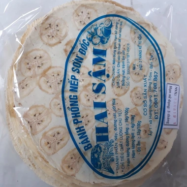 Bánh phồng chuối Sơn Đốc 20 miếng chưa nướng - Giá ưu đãi 80.000₫
