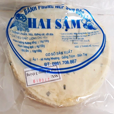 Bánh phồng nếp mặn 20 miếng chưa nướng - Đặc sản Bến Tre, giảm tới 45k