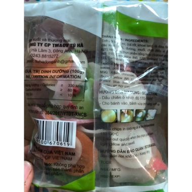 Bánh Phồng Tôm Rau Củ Hà Trang 180g Siêu Ngon - Giá chỉ 22.000đ, giảm từ 28.600đ