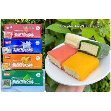 Bánh Phu Thê Mochi Đài Loan 4 Vị 1kg - Trà Xanh, Dâu, Sữa, Xoài - Giá 79.999 VND 10