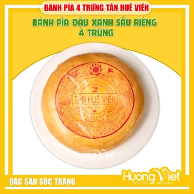 Bánh pía 4 trứng đậu xanh sầu riêng Tân Huê Viên 500g Loại to, Giá chỉ 134.000₫
