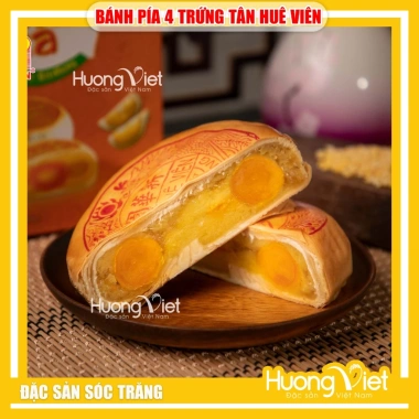 Bánh pía 4 trứng đậu xanh sầu riêng Tân Huê Viên 500g Loại to, Giá chỉ 134.000₫