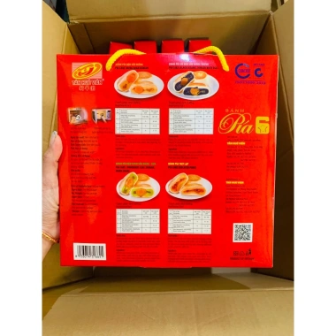 Bánh pía 6 sao 4 vị Tân Huê Viên chính hãng, hộp quà Tết 2.023, giảm còn 175.000₫ 4 Bánh pía 6 sao 4 vị Tân Huê Viên chính hãng, hộp quà Tết 2.023, giảm còn 175.000₫ 4