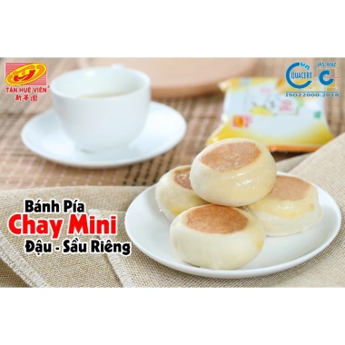 Bánh Pía Chay Đậu Sầu Riêng Tân Huê Viên 480g - 12 cái 40g, Giá 102.000đ 3