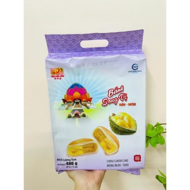 Bánh Pía Chay Đậu Sầu Riêng Tân Huê Viên 480g - 12 cái 40g, Giá 102.000đ 5