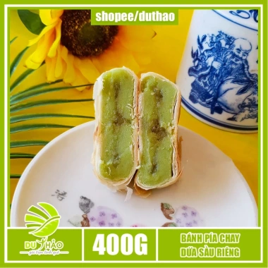 Bánh pía chay lá dứa sầu riêng Tân Huê Viên 400g không trứng - chỉ 79.000₫ (giá gốc 94.800₫) 3