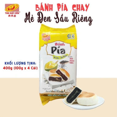 Bánh Pía Chay Mè Đen Tân Huê Viên 400g - Giá chỉ 79.000 VND, thơm ngon, lành mạnh