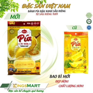 Bánh pía chay mini đậu xanh sầu riêng Thiên Sa 120g - 6 bánh - 22.000đ Kingsmart