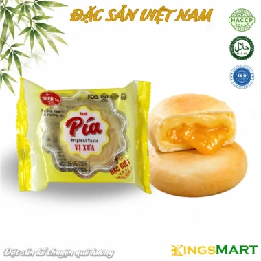 Bánh pía chay mini đậu xanh sầu riêng Thiên Sa 120g - 6 bánh - 22.000đ Kingsmart