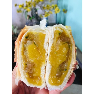 Bánh pía Đậu mỡ hành Thành Hương không trứng - Giảm giá 65k, vị ngon giòn tan