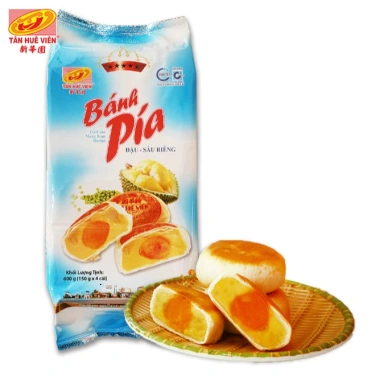 Bánh pía đậu sầu riêng trứng 5 sao 600g - Tân Huê Viên, giảm giá 104k
