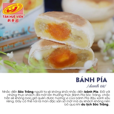 Bánh Pía Đậu Xanh Sầu Riêng Trứng Tân Huê Viên 4 cái/bịch - Đa size 280‑600gr - Giá 71.000 VNĐ giảm từ 92.300 2 Bánh Pía Đậu Xanh Sầu Riêng Trứng Tân Huê Viên 4 cái/bịch - Đa size 280‑600gr - Giá 71.000 VNĐ giảm từ 92.300 2