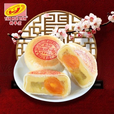 Bánh Pía Đậu Xanh Sầu Riêng Trứng Tân Huê Viên 4 cái/bịch - Đa size 280‑600gr - Giá 71.000 VNĐ giảm từ 92.300