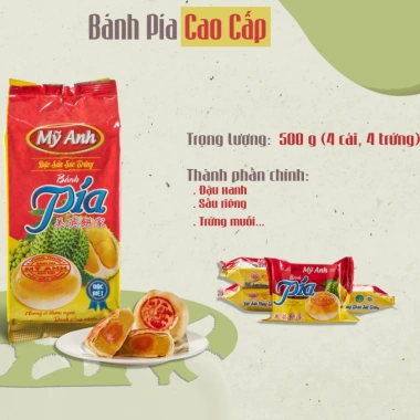 Bánh Pía đỏ vàng Cao Cấp 1 Trứng Mỹ Anh 500g - Đậu Xanh Sầu Riêng Trứng Muối 97k