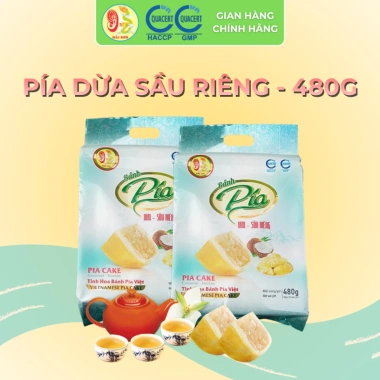 Bánh Pía Dừa Sầu Riêng Hải Sơn 480g - Hộp 12 Cái Đặc Sản Sóc Trăng Giá 125k