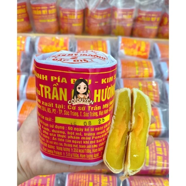 Bánh pía gói giấy Xưa vị trứng muối, mỡ hành - 1 cây 1 vị, 4 cái, giá 70.000đ