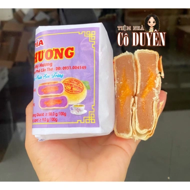Bánh pía gói giấy Xưa vị trứng muối, mỡ hành - 1 cây 1 vị, 4 cái, giá 70.000đ