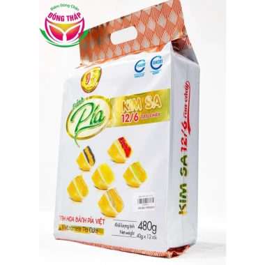 Bánh Pía Kim Sa Tan Chảy 6 Vị Hải Sơn - Túi 12 bánh, giá ưu đãi 130.000đ