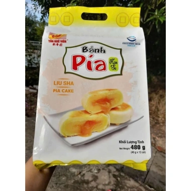 Bánh pía kim sa Tân Huê Viên 480g 12 bánh - Giá ưu đãi 135.000 VNĐ, thương hiệu uy tín
