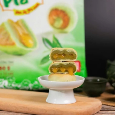 Bánh Pía Kim Sa Trà Xanh Tân Huê Viên 480g – Nhân Trứng Muối Tan Chảy Thơm Ngon, 139k 5