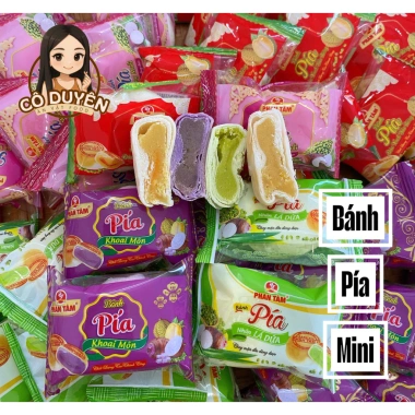 Bánh Pía Mini 4 vị PHAN TÂM 1kg (47‑52 bánh) giảm giá 70.000đ từ 84.000đ - Vị ngọt, giòn, thơm