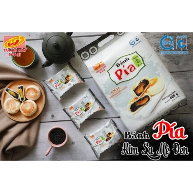 Bánh Pía Mini Kim Sa Mè Đen Tân Huê 12 bánh Hương vị truyền thống, giá ưu đãi 123k