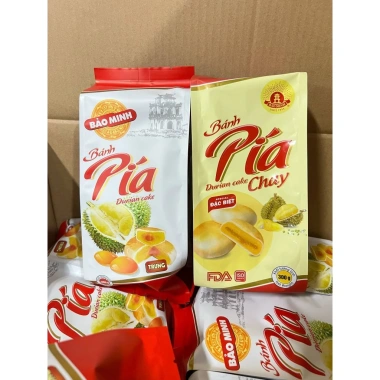 Bánh Pía Sầu Riêng 300g (chay+trứng) & Bánh Chả Hà Nội 210g/120g - thơm, giòn, ngon, giảm giá 31.954₫