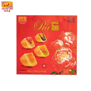 Bánh Pía Tân Huê Viên 6 sao 4 vị - 600gr, giảm còn 165.000 VND