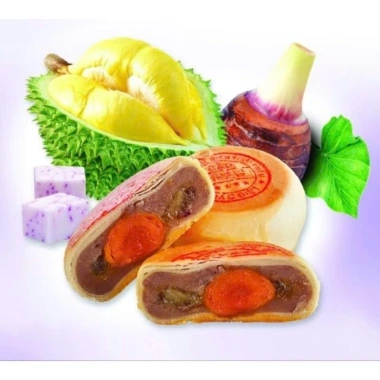 Bánh Pía Tân Xương Thành Hộp Tím 380g, Khoai Môn, Sầu Riêng, Trứng Vịt Muối – 55.000 VNĐ