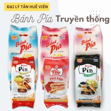 Bánh Pía Truyền Thống Tân Huê Viên 4 Cái - Chỉ 92.000₫ (Giảm từ 116.840₫)