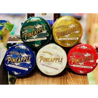 Bánh Pineapple hộp thiếc tròn/vuông, còn bán thùng 2.026 - Giá giảm 69.000₫ 10