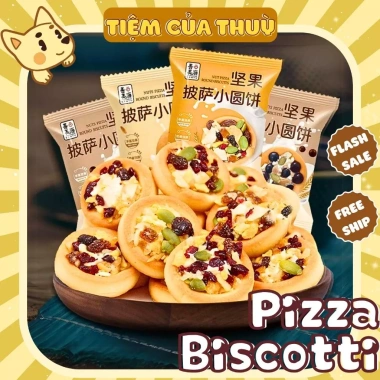 Bánh Pizza Biscotti Nutwich Mix Hạt Dinh Dưỡng – Bánh Nướng Ngũ Cốc Giá 54.000đ
