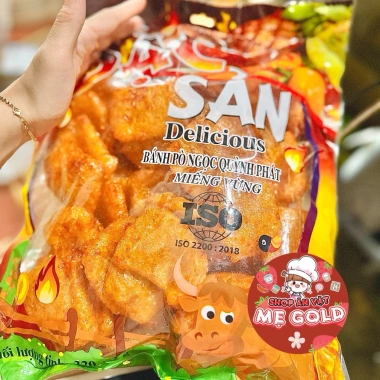 Bánh pò miếng vuông khổng lồ 320g - Vừng đặc sản, ăn vặt cổng trường, chỉ 35.000đ