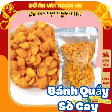 Bánh quẩy Bim Bim Sò Cay 500g - Bánh ăn vặt tuổi thơ, giòn ngon, giá rẻ 22.000 VND