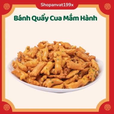 Bánh Quẩy Cua 500g Vị Mắm Hành Giòn Tan - Giá ưu đãi 22.900 VND, đồ ăn vặt