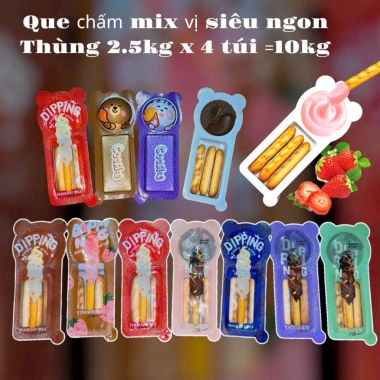 Bánh Que Chấm Dipping Mix Đủ Vị Dâu Socola Kem Sữa - Siêu Ngon, Giá chỉ 89.000 VND 2
